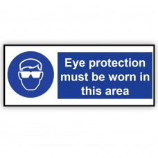 Eye Protection Must Be Worn