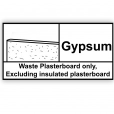 Gypsum Rigid Material Sign
