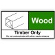 Wood Rigid Material Sign
