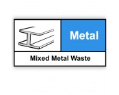 Mixed Metal Waste Rigid Material Sign