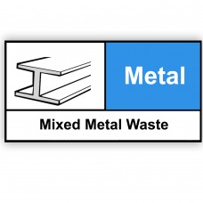 Mixed Metal Waste Rigid Material Sign