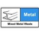 Mixed Metal Waste Correx Sign