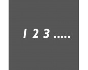 White Thermoplastic Numbers 