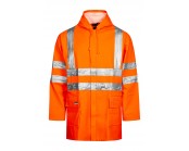 Flame Retardant Hi Vis ARC Waterproof Jacket Unlined