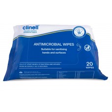 Clinell Antimicrobial Wipes (Pack 20)