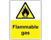 Flammable Gas Correx Sign