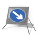 Directional Arrow Right Roll Up Sign 