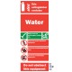 Water Fire Extinguisher Sign