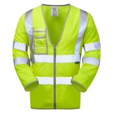 Pulsar P201 High Visibility Long Sleeved Waistcoat