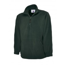 Premium 1/4 Zip Micro Fleece Jacket  Bottle Green