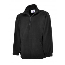 Premium 1/4 Zip Micro Fleece Jacket Black