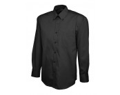 Mens Pinpoint Oxford Full Sleeve Shirt Black