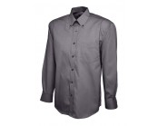 Mens Pinpoint Oxford Full Sleeve Shirt Charcoal