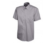 Mens Pinpoint Oxford Half Sleeve Shirt Charcoal
