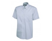 Mens Pinpoint Oxford Half Sleeve Shirt Light Blue