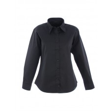 Women's Pinpoint Oxford Full Sleeve Shirt Black