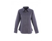 Women's Pinpoint Oxford Full Sleeve Shirt Charcoal