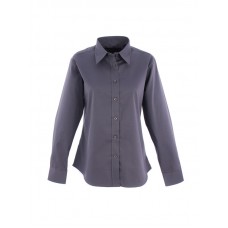 Women's Pinpoint Oxford Full Sleeve Shirt Charcoal