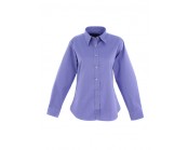 Women's Pinpoint Oxford Full Sleeve Shirt Mid Blue