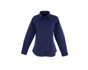 Women's Pinpoint Oxford Full Sleeve Shirt Navy