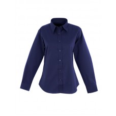 Women's Pinpoint Oxford Full Sleeve Shirt Navy