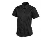 Women's Pinpoint Oxford Half Sleeve Shirt Black