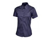 Women's Pinpoint Oxford Half Sleeve Shirt Navy