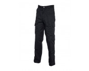 Uneek Cargo Trouser with Knee Pad Pockets Regular / Long Black